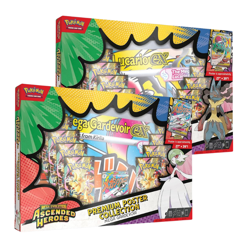 Premium Poster Collection - (Mega Lucario & Mega Gardevoir)  Ascended Heroes