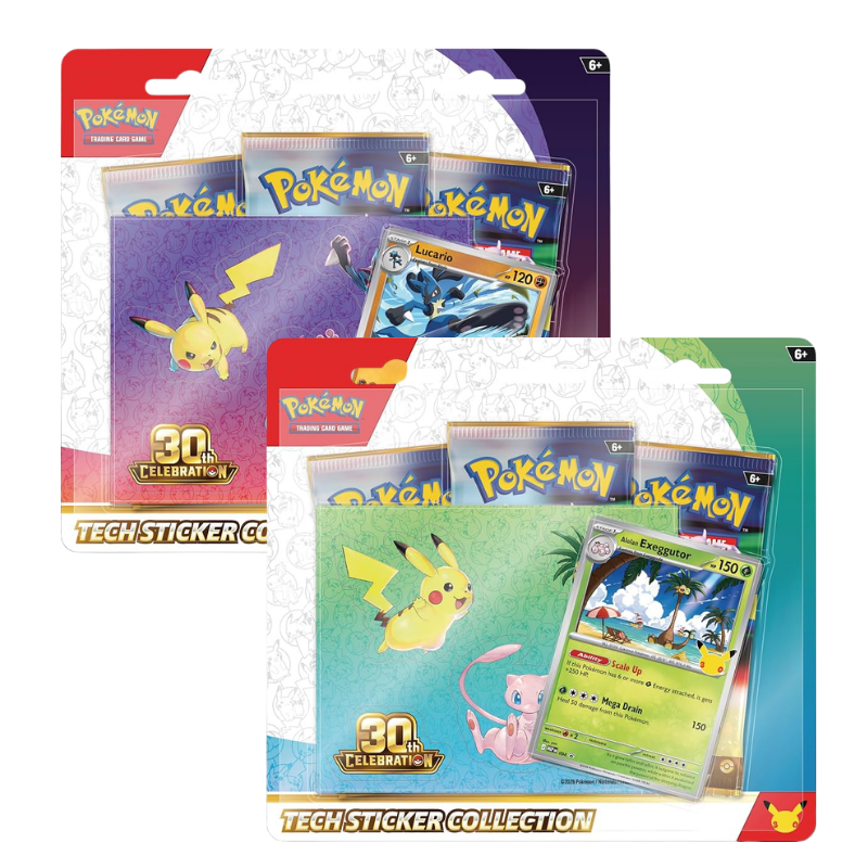 Pokemon 30th Celebration Tech Sticker Collection - (Al Azar)