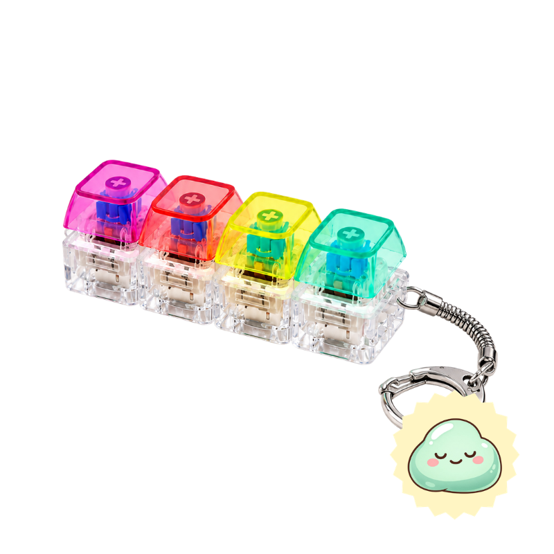Fidget Teclado Mecanico Llavero - Happy Stim